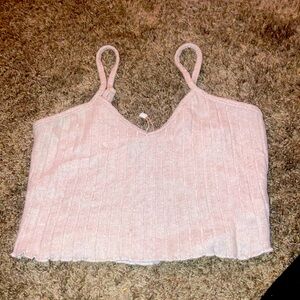 Baby pink crop top